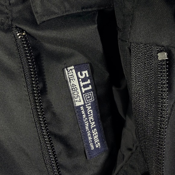 5.11 Tactical Series Men's Patrol Rain Pants Cargo Black Nylon 48057 Size M - Picture 3 of 10